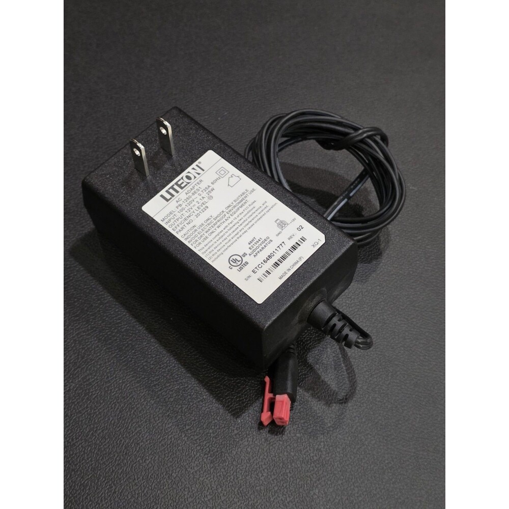 Genuine OEM LiteOn PB-1250-8ES1 AC Adapter 12V 2.1A 25W Power Supply Red End